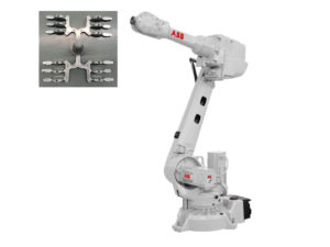 Six-axis Casting Parts Taking and Agent Spraying Robot Arm